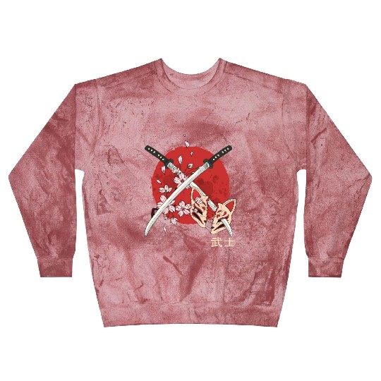 Ancient Japanese Cherry Blossom Samurai Katana Swo Blast Sweatshirts