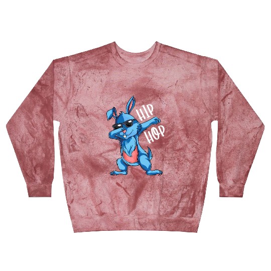 Hip Hop Dabbing Bunny Easter Day Blast Sweatshirts