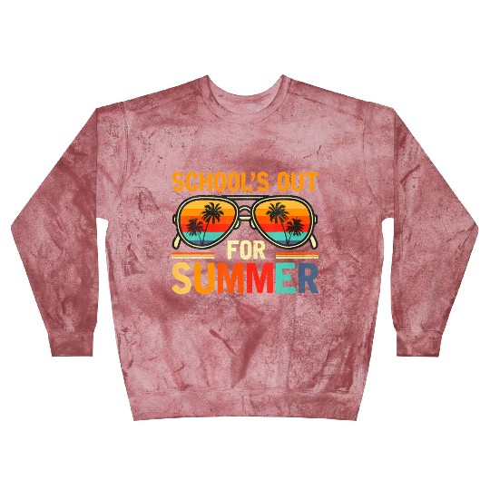 Last Day Of School Schools Out For Summer Teacher Blast Sweatshirts