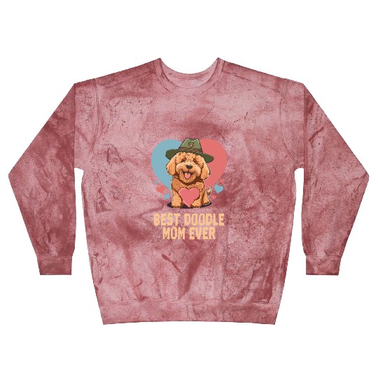 Best Doodle Mom Ever Goldendoodle Cute Dog Mom Blast Sweatshirts