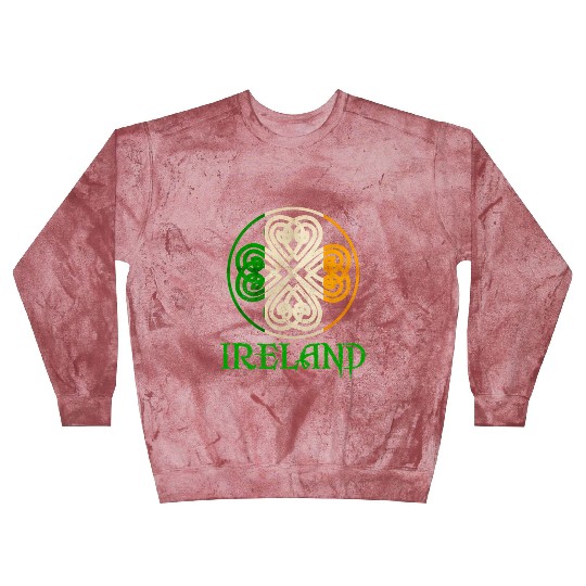 Celtic Knot Clover Ireland St Paddys Day Irish 202 Blast Sweatshirts