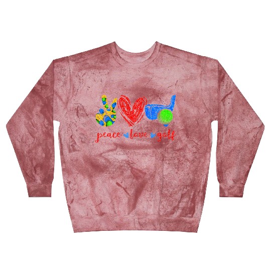 Peace Love Golf Cute Golf Lovers Blast Sweatshirts