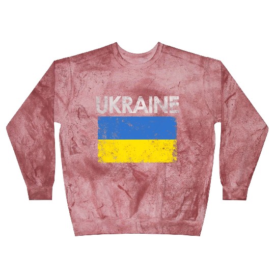 Ukraine Ukrainian Flag Pride Blast Sweatshirts