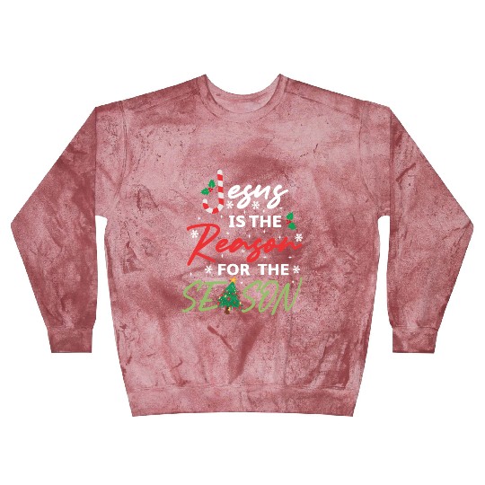 Jesus Is The Reason For The Season Candy Cane Blast Sweatshirts