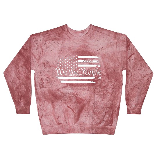 Old American Flag Patriotic 1776 We The People Usa Blast Sweatshirts