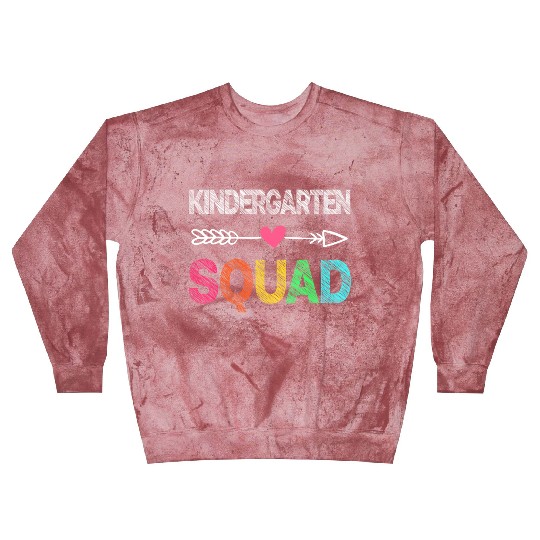 Team Kindergarten Squad Teacher Student Back To Sc Blast Sweatshirts
