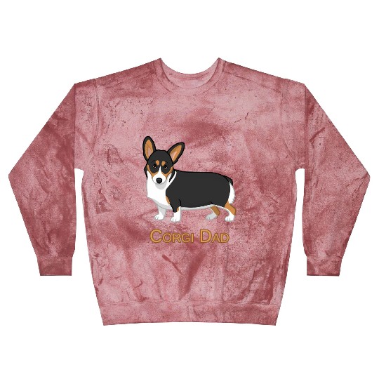 Black Tricolor Pembroke Corgi Dad Dog Blast Sweatshirts