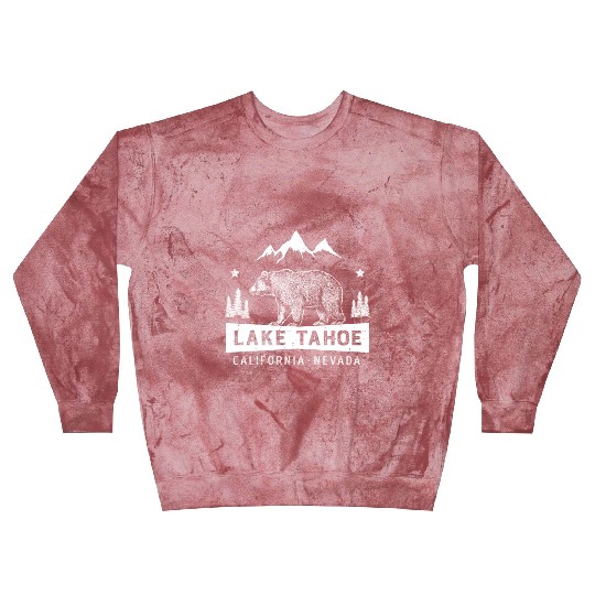 Lake Tahoe California Nevada Bear Blast Sweatshirts