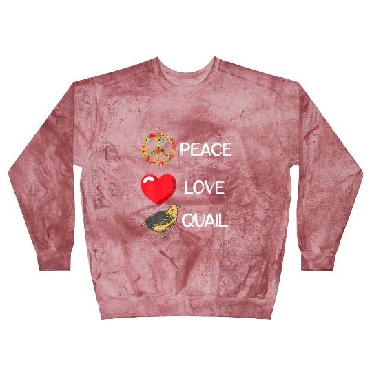 Quail Birds Lover Love Peace Quail Japanese Quail Blast Sweatshirts