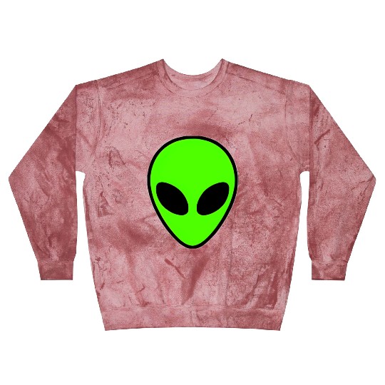 Alien Head Pocket Patch Area 51 Blast Sweatshirts