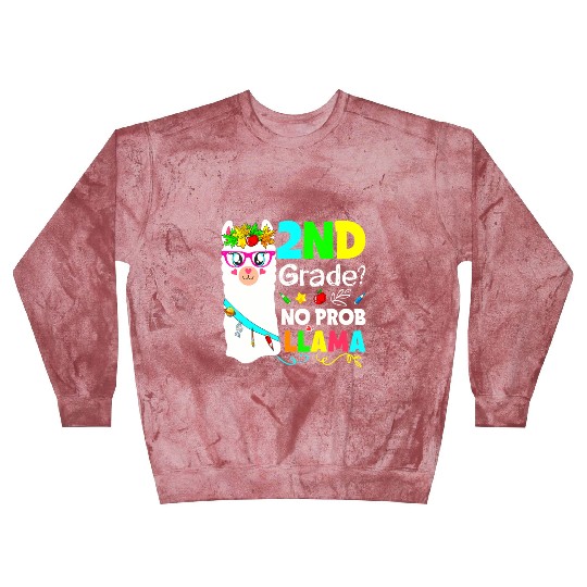 No Prob-Llama 2nd Grade Squad Back To School Teach Blast Sweatshirts