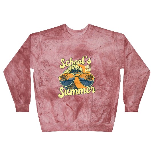 Schools Out For Summer For Teacher Cool Last Day V Blast Sweatshirts