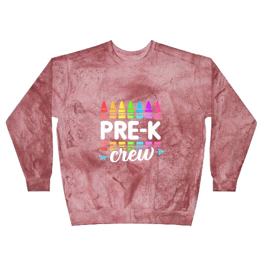 Pre-K Crew Teacher Team Squad Hello Back School Gr Blast Sweatshirts