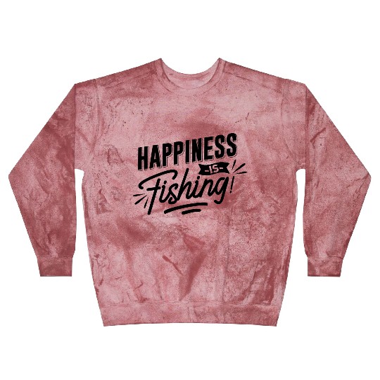 Happiness is Fishing Blast Sweatshirts