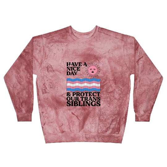 Have A Nice Day And Protect Our Trans Siblings Blast Sweatshirts