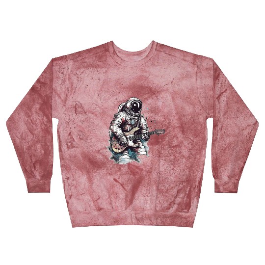 Astronaut playing guitar in space Blast Sweatshirts