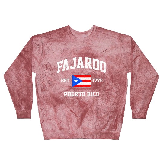 Fajardo Puerto Rico Boricua Flag Athletic Style Blast Sweatshirts