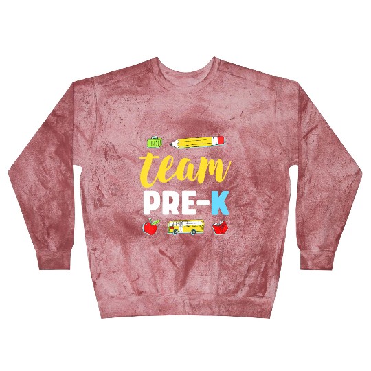 Team Pre-K Teacher First Day Preschool Back to Sch Blast Sweatshirts