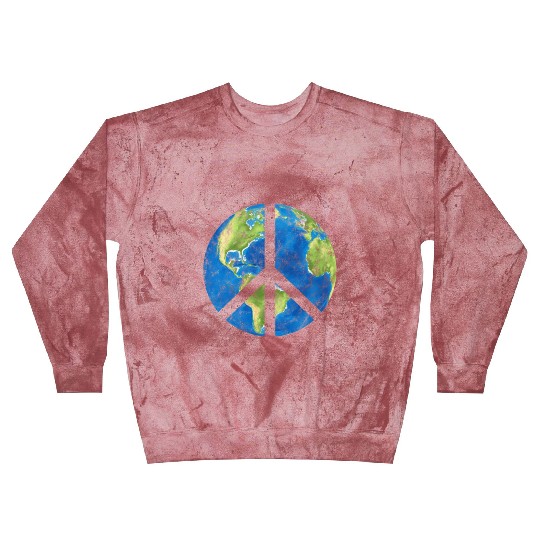Peace On Earth World Peace Sign Blast Sweatshirts