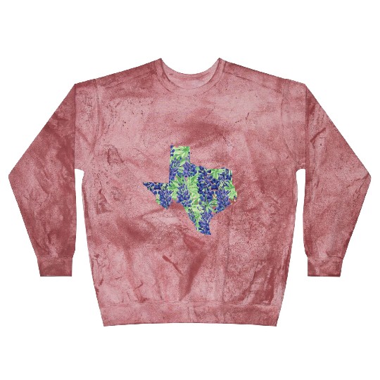 Tx Bluebonnet Texas Native Bluebonnets Blast Sweatshirts