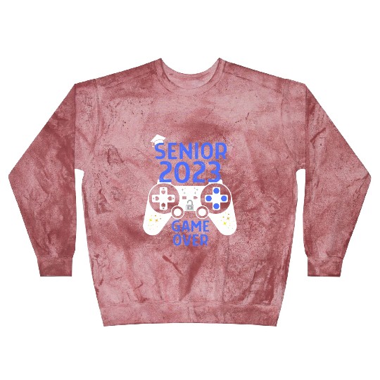 Class Of 2023 Senior Video Game Over School Gamer Blast Sweatshirts