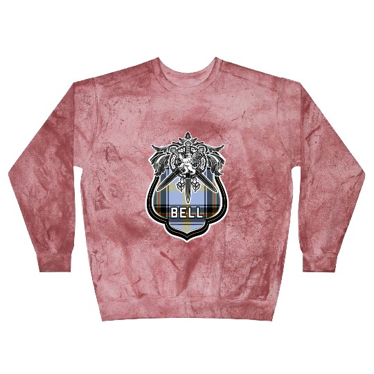 Bell Scottish Clan Family Tartan Lion Sword Name Blast Sweatshirts