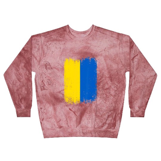 Ukraine Ukrainian National Flag Patriotic Blast Sweatshirts