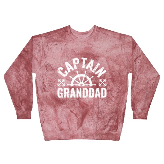 Captain Granddad Boat Owner Lake Boating Father'S Blast Sweatshirts