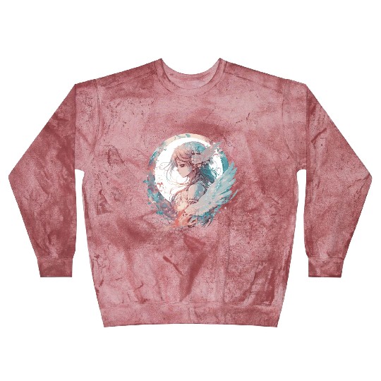 Watercolor Anime Fairy Cute Fairycore Pastel Goth Blast Sweatshirts