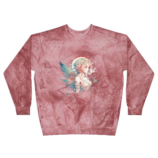 Anime Fairy Portrait Girl Fairycore Grunge Pastel Blast Sweatshirts