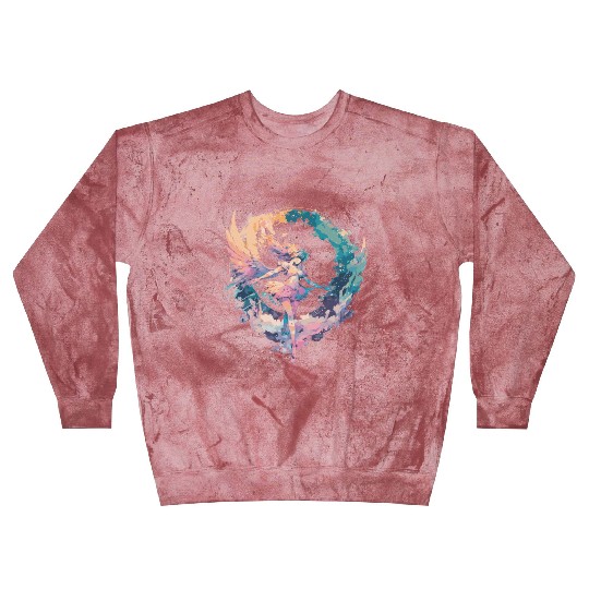Watercolor Fairy Girls Fairycore Pastel Goth Butte Blast Sweatshirts