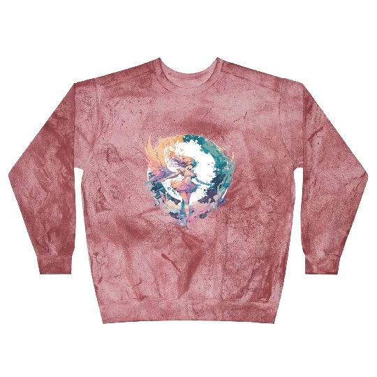 Watercolor Fairy Fairycore Grunge Pastel Goth Aest Blast Sweatshirts
