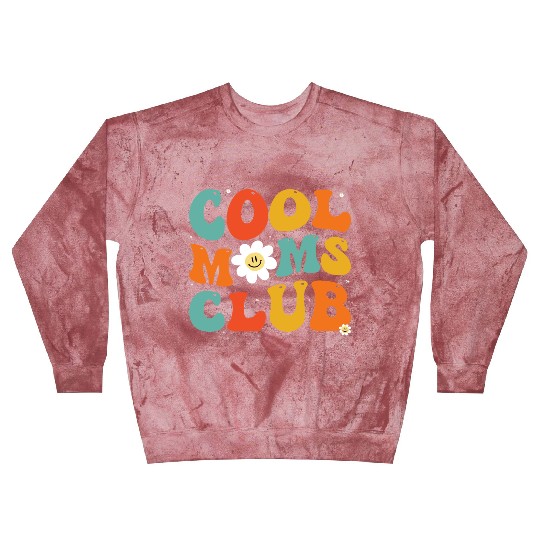 Cool Moms Club Groovy Hippie Theme Mother Day Blast Sweatshirts