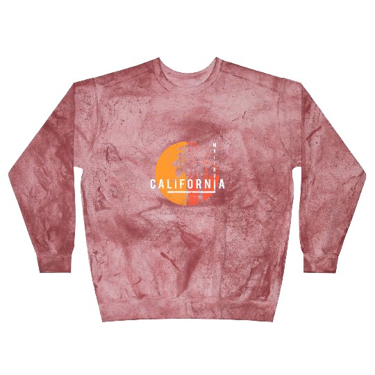 Malibu California Cool Palm Tree Native Blast Sweatshirts