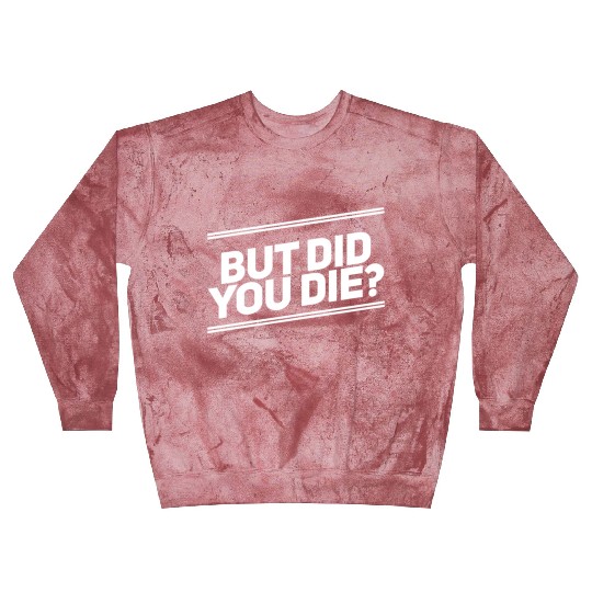 But Did You Die Workout Fitness Gym Blast Sweatshirts