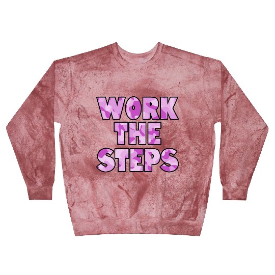 Work the Steps purple camo Blast Sweatshirts