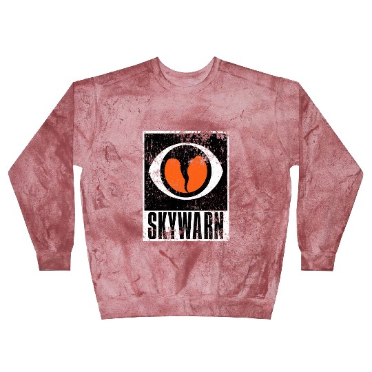 ywarn Storm Spotter Distressed Grunge Logo Blast Sweatshirts