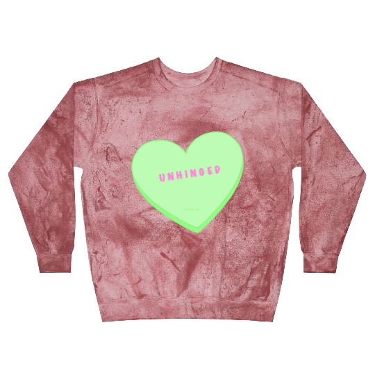 unhinged conversation heart Blast Sweatshirts