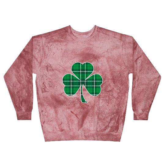 St Patric Day Irish Green Buffalo Plaid Shamrock Blast Sweatshirts