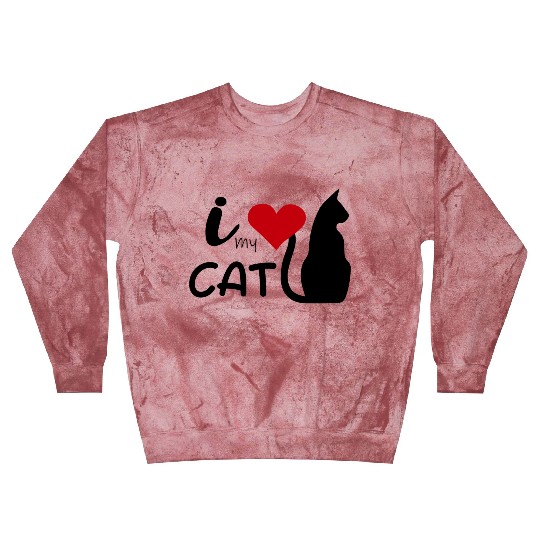 I LOVE MY CAT Blast Sweatshirts
