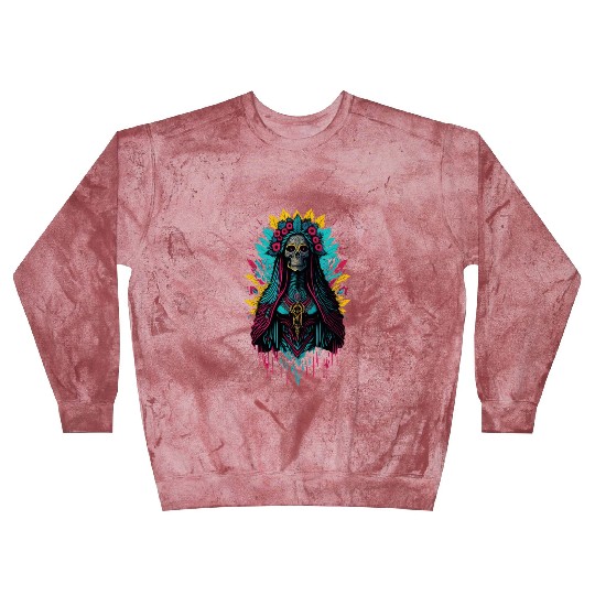 Santa Muerte de Guadalupe Blast Sweatshirts