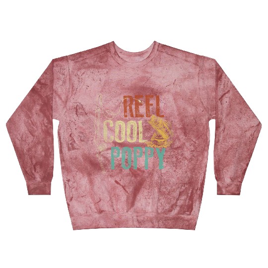 Reel Cool Poppy Fishing Grandpa Fathers Day Fisher Blast Sweatshirts