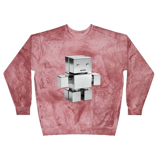 Tiny cube robot Blast Sweatshirts