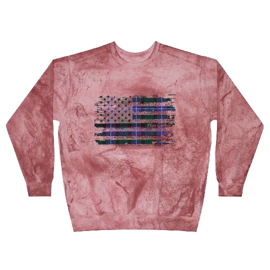 Guthrie Surname American Flag Scottish Clan Tartan Blast Sweatshirts