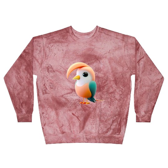 Cute Bird of Paradise 3D Render Blast Sweatshirts
