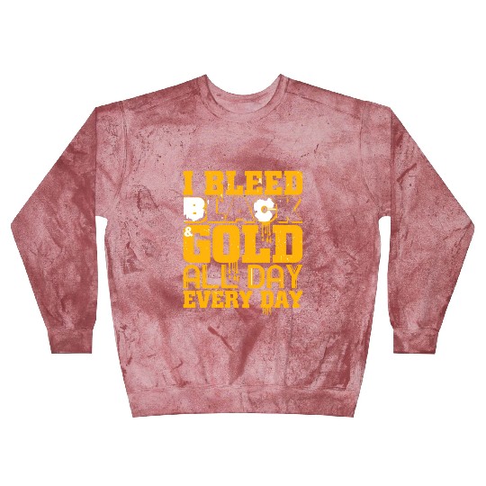 I Bleed Black And Gold Blast Sweatshirts