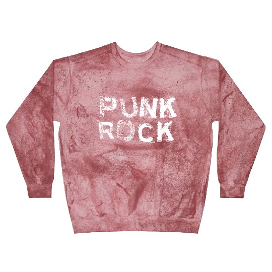 PUNK ROCK Text Blast Sweatshirts
