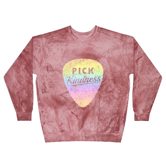 Pastel Rainbow Guitar Pick Pun Anti-Bullying Pick Blast Sweatshirts