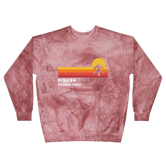 Retro Sunset Pisgah National Forest Asheville Blast Sweatshirts