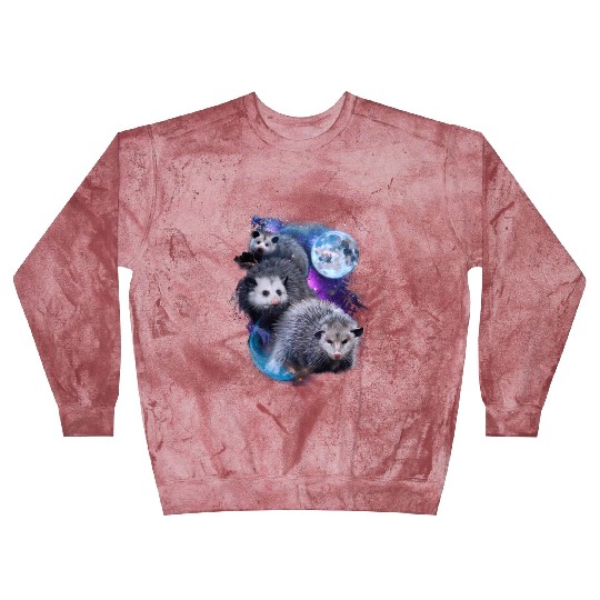 3 Moon Opossum Marsupial Rodent Opossum Novelty Blast Sweatshirts